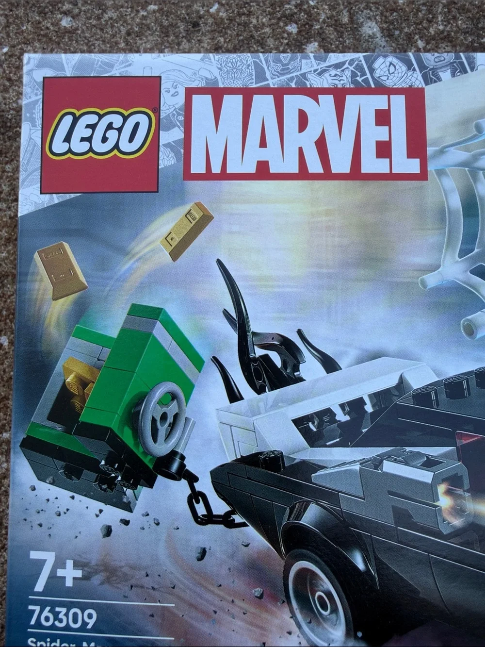 LEGO Marvel Spider-Man Black Venom Muscle Car Building Set - Black. NEW